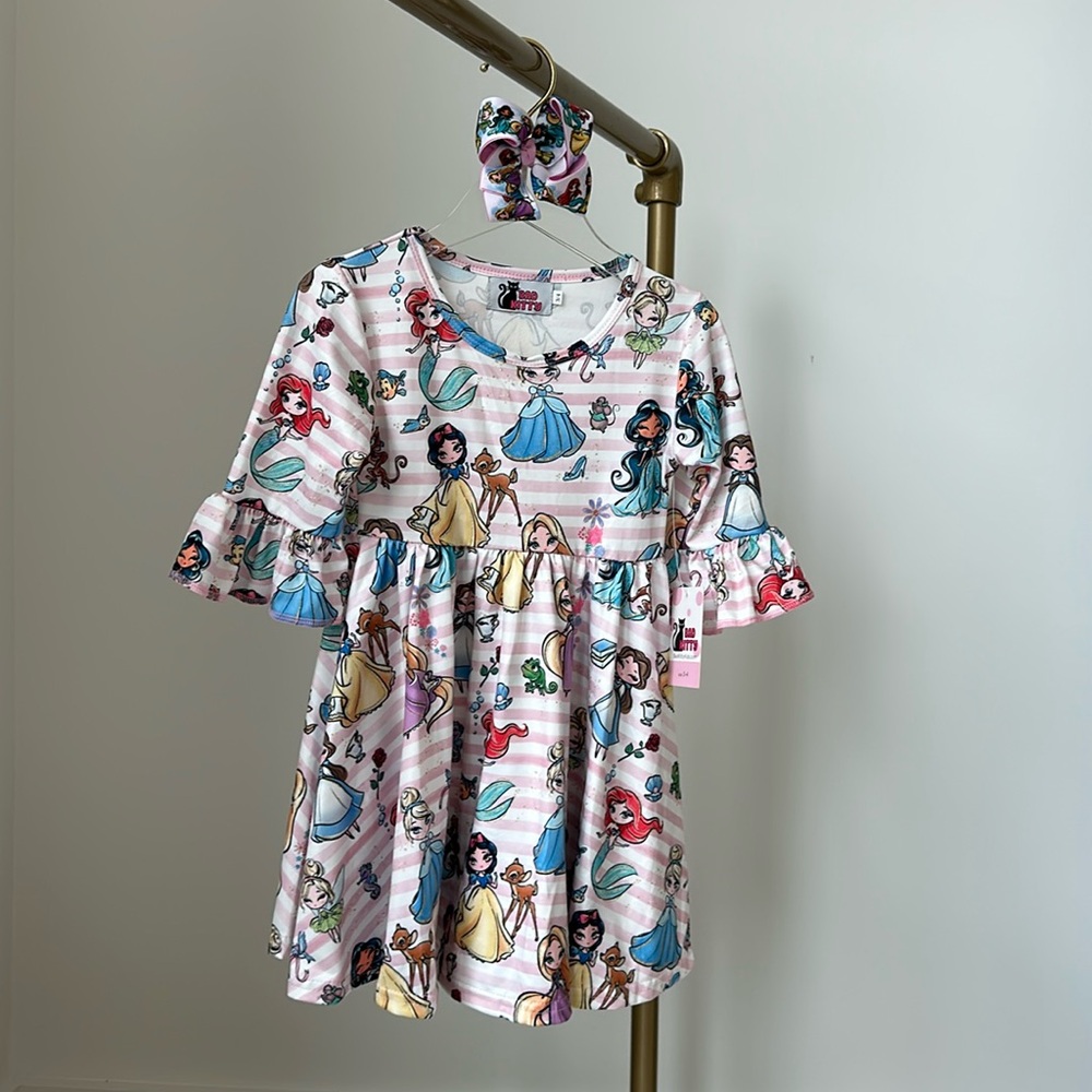 Disney princess toddler dress with sleeves